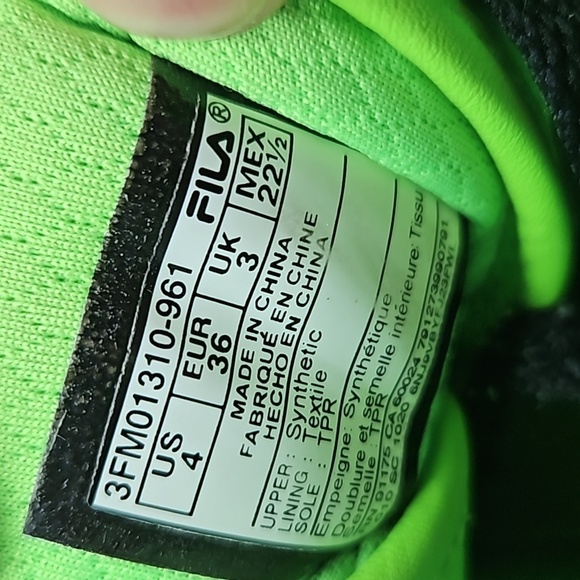 Fila high tops green and black - Picture 10 of 10